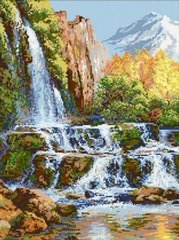 Купить Алмазная мозаика Пейзаж с водопадом  в Украине