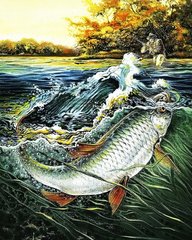 Купить Картина из мозаики 40х50 см. Удачная рыбалка-2  в Украине