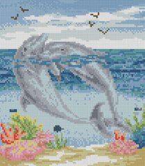 Купити Набір алмазної мозаїки Пара дельфінів  в Україні