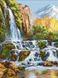 Алмазная мозаика Пейзаж с водопадом, Без подрамника, 44 х 61.5 см