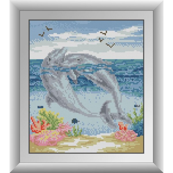 Купить Набор алмазной мозаики Пара дельфинов  в Украине
