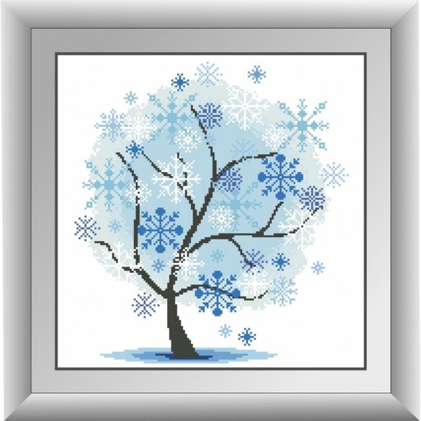 Купити Діамантова вишивка Зимове дерево  в Україні