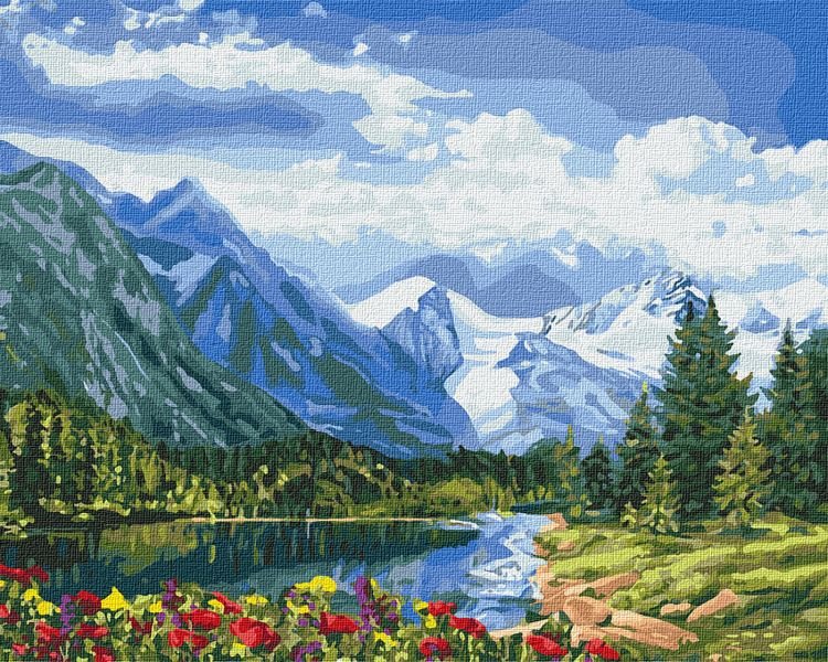 Купить Картина раскраска по номерам. Альпийское совершенство.  в Украине