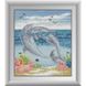 Набор алмазной мозаики Пара дельфинов, Без подрамника, 25 х 29 см