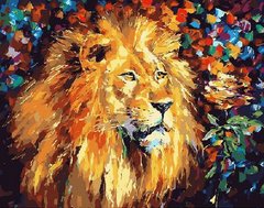 Купить Картина по номерам. Великолепный лев  в Украине