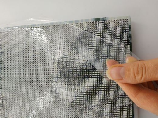 Купити Алмазна мозаїка на підрамнику (із 5D камінчиками). Єнотик в квітках 40 х 50 см  в Україні