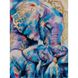 Алмазная мозаика на подрамнике. Мамочка со слонятами (круглые камушки, 30x40 см), С подрамником, 30 х 40 см
