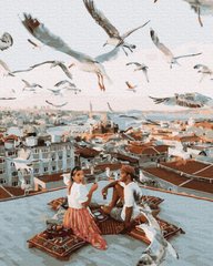 Купить Картина по номерам без коробки. Свидание на крыше  в Украине