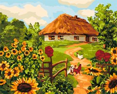 Купити Картина розмальовка по номерах. Сільський дворик  в Україні