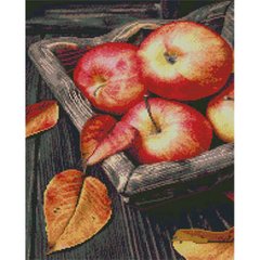 Купити Алмазна мозаїка. Соковиті яблука (40 х 50 см, набір для творчості, картина стразами)  в Україні