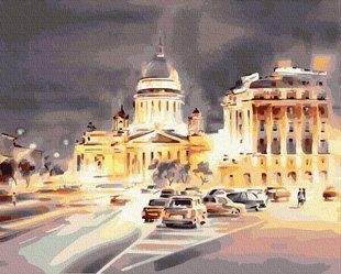 Купить Картина по номерам без коробки. Свет ночного города  в Украине