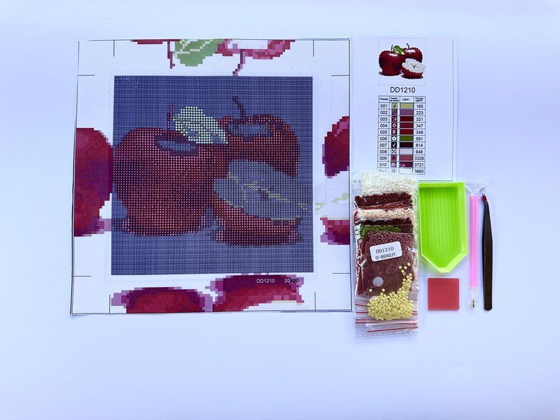 Купить Алмазная мозаика 20x20 см. Яблоки  в Украине