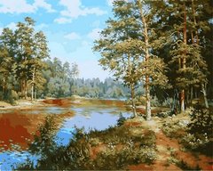 Купить Картина по номерам. Сосновый лес  в Украине