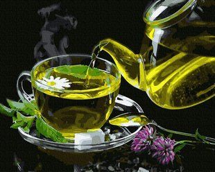 Купить Картина по номерам без коробки. Ромашковый чай  в Украине