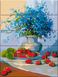 Картина по номерам на дереве. Цветы и земляника, Подарочная коробка, 30 х 40 см