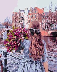 Купити Картина за номерами. Прогулянка по Амстердаму  в Україні