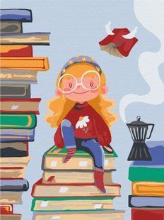 Купить Картина по номерам без коробки Книжная фея &copy;Yana Kozak  в Украине
