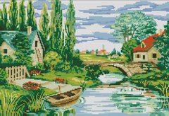 Купить Алмазная мозаика по номерам. На реке  в Украине