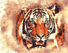 Купити Картина за номерами Вогняний тигр  в Україні