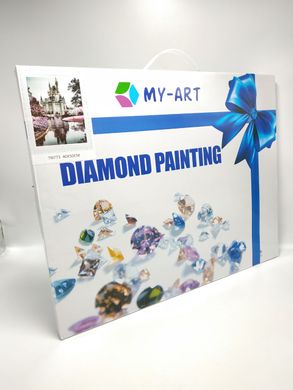 Купить Алмазная мозаика на подрамнике (набор для выкладки). Цветочная композиция 40 х 50 см  в Украине