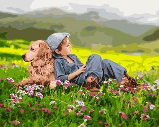 Купить Картина раскраска по номерам. Дружественный дуэт  в Украине