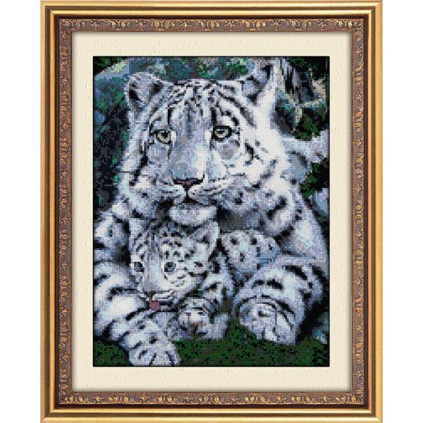 Купити Діамантова мозаїка Білі тигри  в Україні