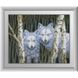 Набор алмазной мозаики Белые волки, Без подрамника, 39 х 49 см
