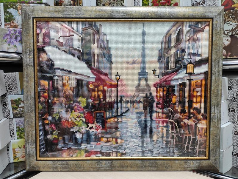 Купити Алмазна мозаїка Паризька вулиця 40х50см SP017  в Україні
