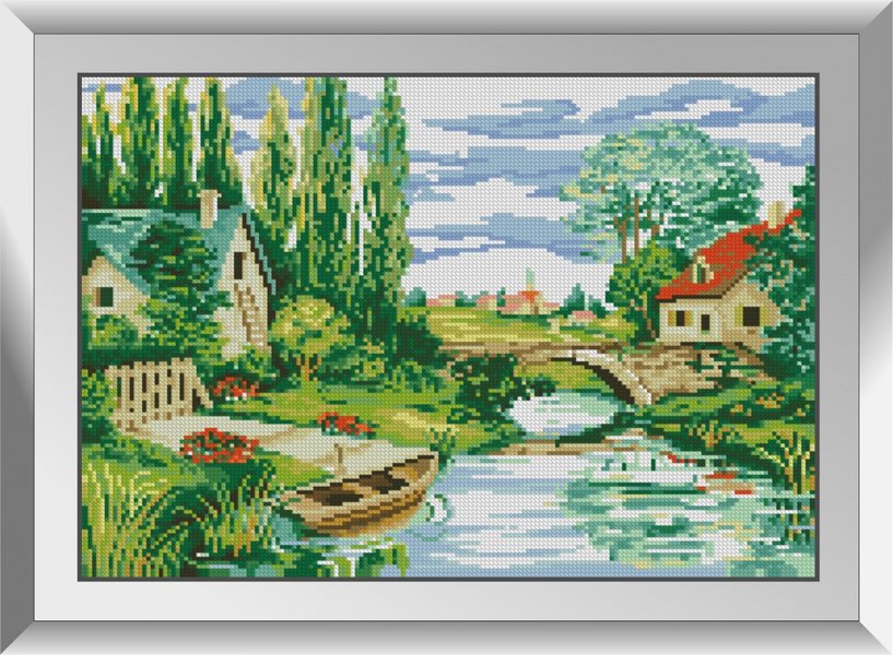 Купити Алмазна мозаїка за номерами. На річці  в Україні