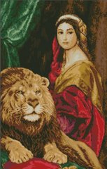 Купить Набор для алмазной живописи Девушка и лев  в Украине