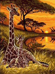 Купити Картина за номерами. Маленький жираф  в Україні