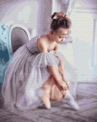 Купить Картина по номерам без коробки. Маленькая балерина  в Украине