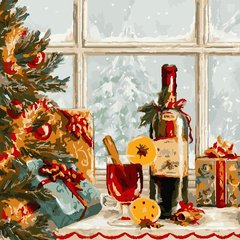Купити Картина за номерами без коробки. Різдво  в Україні