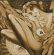 Алмазна мозаїка. Сплячий ангел (нюдові тона) 56х56 см, Без підрамника, 56 x 56 см