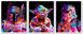 Картина по номерам. Триптих Звездные войны Боба Фетт Йода Штурмовик, Подарочная коробка, Триптих 50 х 120 см