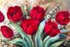 Набір алмазної вишивки. Червоні тюльпани, Без підрамника, 60 х 40 см