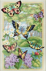 Купить Алмазная мозаика Лесные бабочки  в Украине