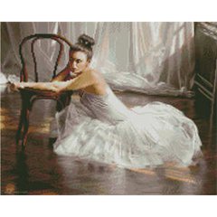 Купить Алмазная мозаика. Усталая балерина (40 х 50 см, набор для творчества, картина стразами)  в Украине