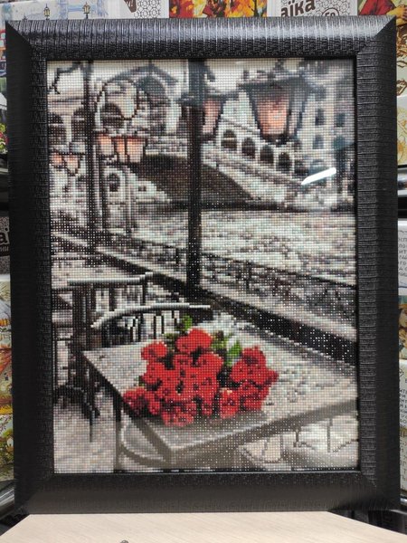 Купити Алмазна мозаїка 30х40см Троянди на столі ST405  в Україні