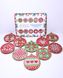 Набор новогоднего украшения для елки из алмазной мозаики (10 шт) в картонной коробке