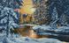 Алмазная живопись Зимняя сказка, Без подрамника, 57 х 90 см
