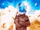 Картина за номерами Акварельний космонавт, Без коробки, 40 х 50 см