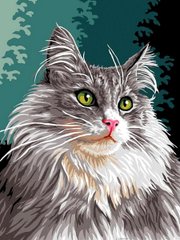 Купити Картина за номерами. Сибірська кішка  в Україні