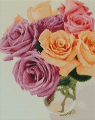 Купить Алмазная мозаика на подрамнике. Розы 40 x 50 см  в Украине