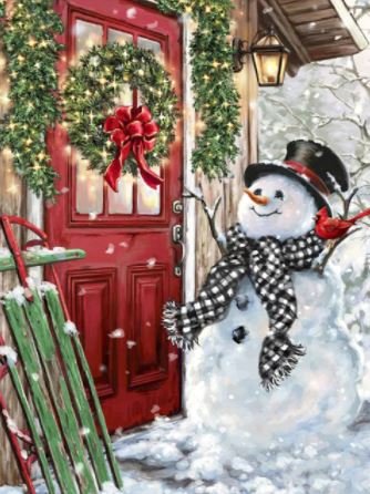 Купить Алмазная мозаика. Снеговик  в Украине