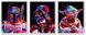 Картина за номерами. Триптих Зоряні війни Боба Фетт Дарт Вейдер Йода, Подарункова коробка, Триптих 50 х 120 см