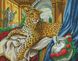 Набор алмазной вышивки камнями. Королевский леопард, Без подрамника, 39 x 50 см