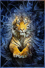 Купить Алмазная мозаика. Тигр – Сила, власть, успех… 60 х 40 см  в Украине