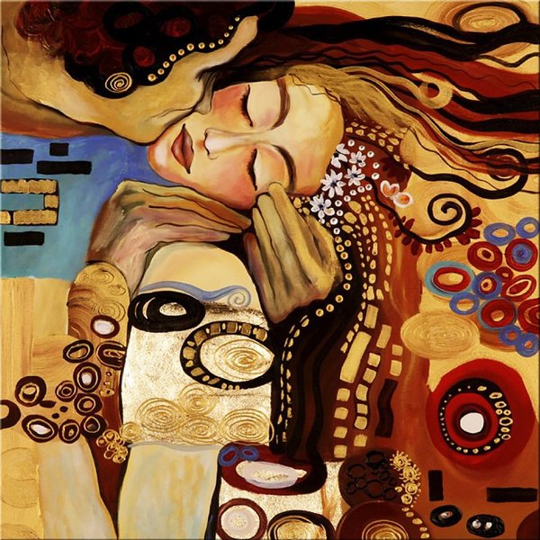 Купити Картина з мозаїки. Поцілунок  в Україні