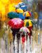 Картина по номерам. Разноцветные зонтики, Подарочная коробка, 40 х 50 см